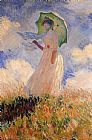 Woman with a Parasol 1 by Claude Monet